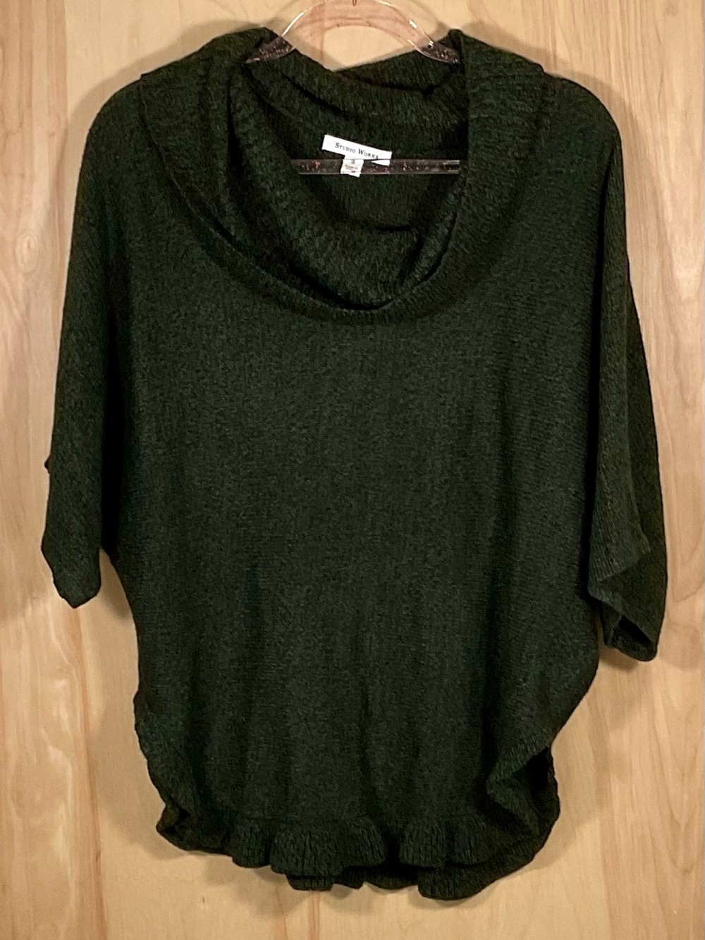 Studio Works Cowl Neck Poncho Sweater - EUC